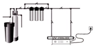 Установка обеззараживания воды SDB-165 - 55w, 3 Lamps TOPAQUA