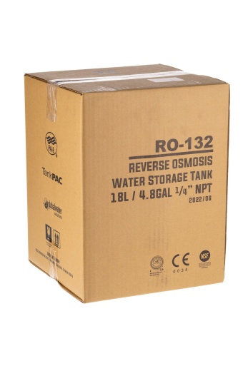 Накопительный бак RO-132 4,4 gal (18л) TankPac metal  1/4'' NPT (кран в комплекте), шт